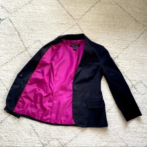 Marc Jacobs Black Pinstripe Blazer Size 2 - Picture 7 of 7